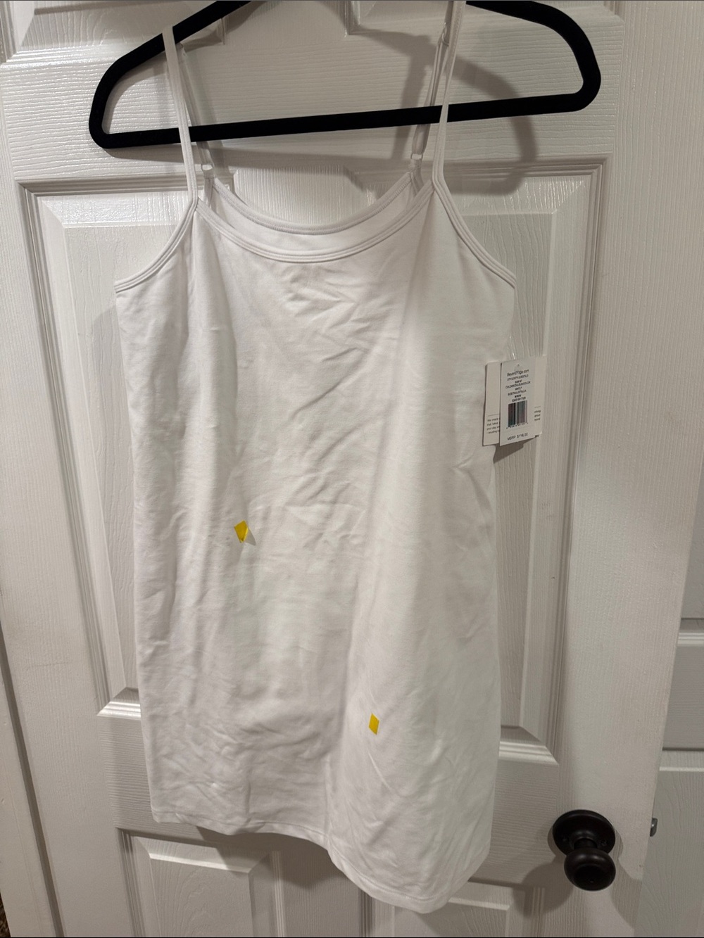 Beyond Yoga White Spaghetti Strap Slip Dress